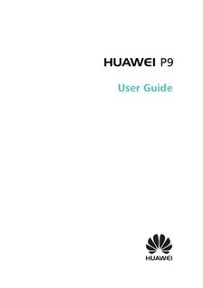 Huawei P9 manual. Tablet Instructions.